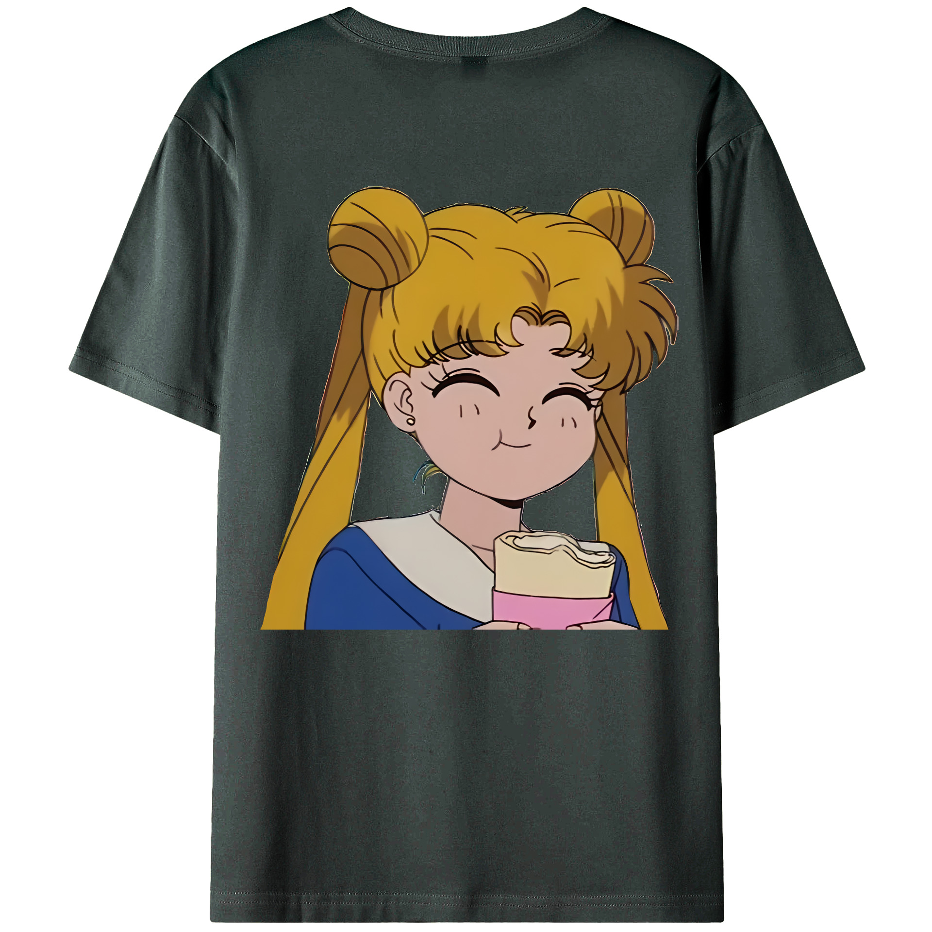 （画像用） 美少女戦士セーラームーン 愛野 美奈子 あいの みなこ Sailor Moon Aino Minako 綿100％ メンズ半袖Tシャツ（バックプリント） 通気性
